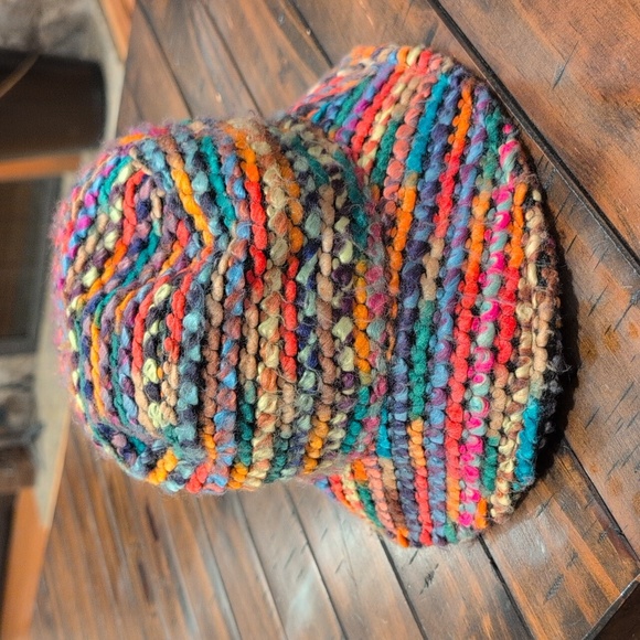 Lele Sadoughi Sweater Knit Bucket Hat Desert Rainbow - Picture 3 of 6